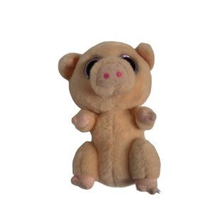 Ty Beanie Boos Pig Piggly Pink Glitter Eyes 5.5 in Tall Plush Stuffed Animal Dol